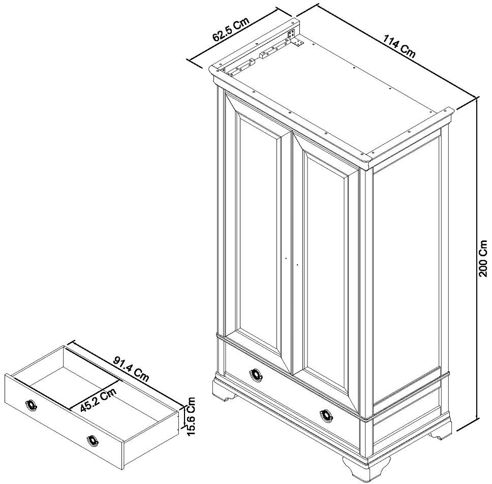 AVORIO DOUBLE WARDROBE