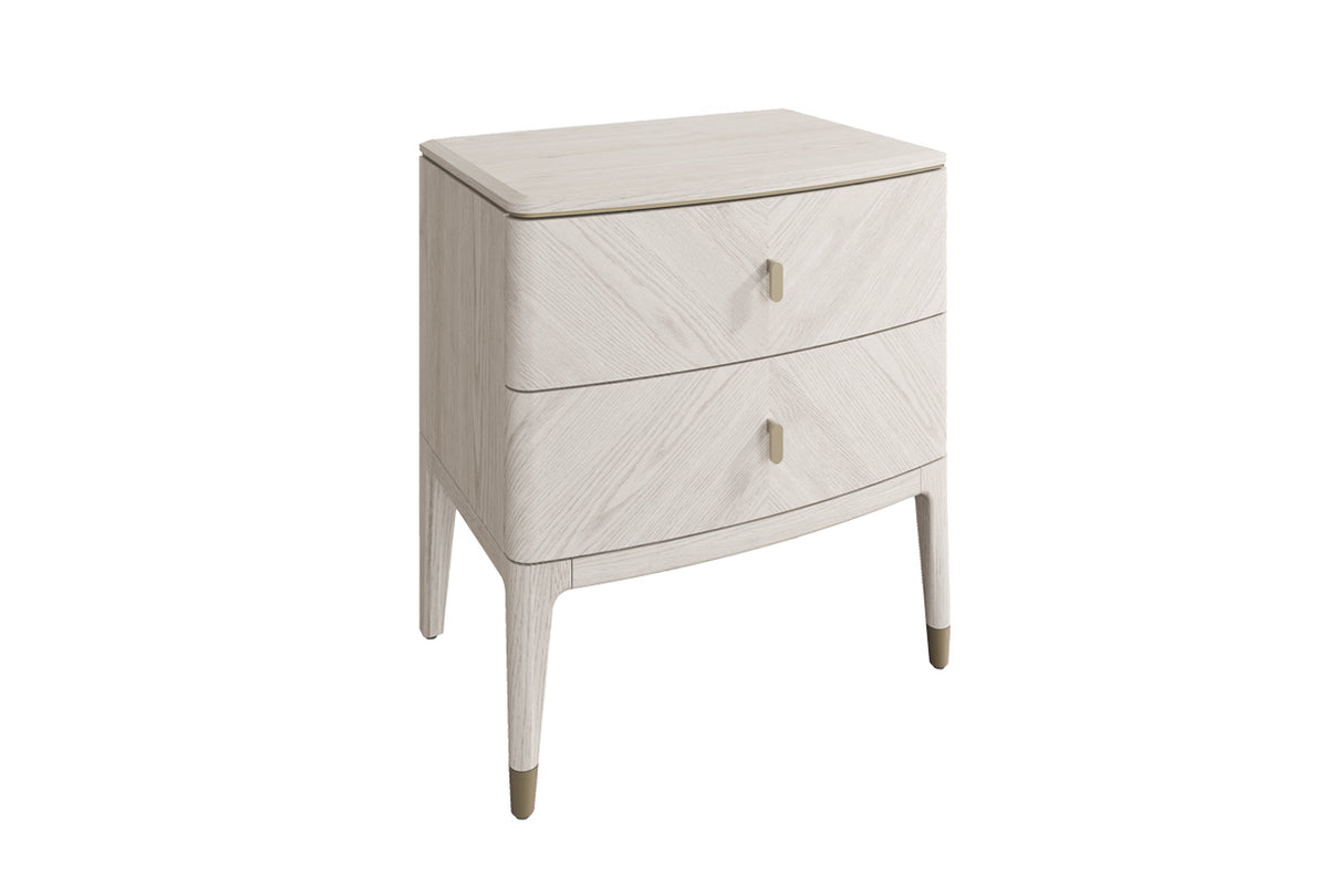 ROMA 2 DRAWER NIGHSTAND STONE