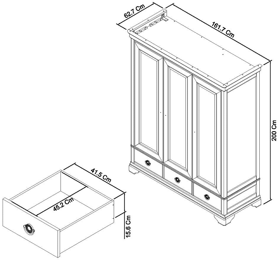 AVORIO TRIPLE WARDROBE