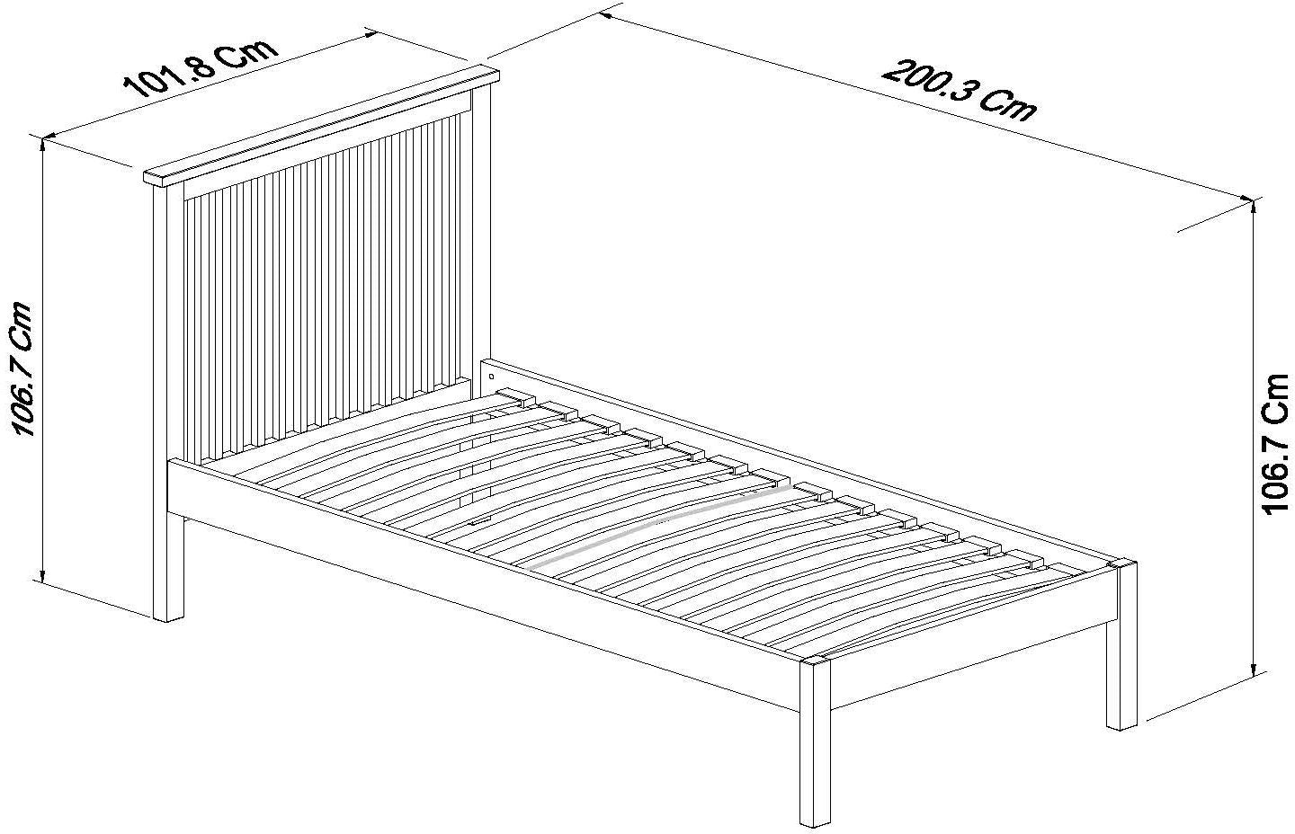 ODIN 90CM LOW FT BEDSTEAD