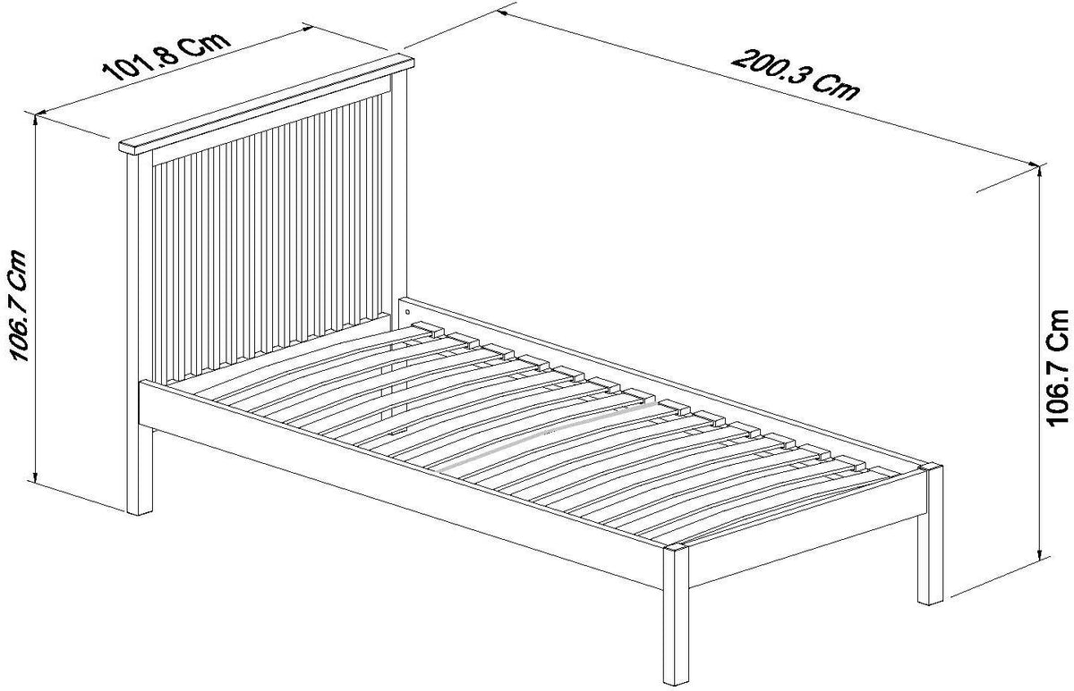 ODIN 90CM LOW FT BEDSTEAD