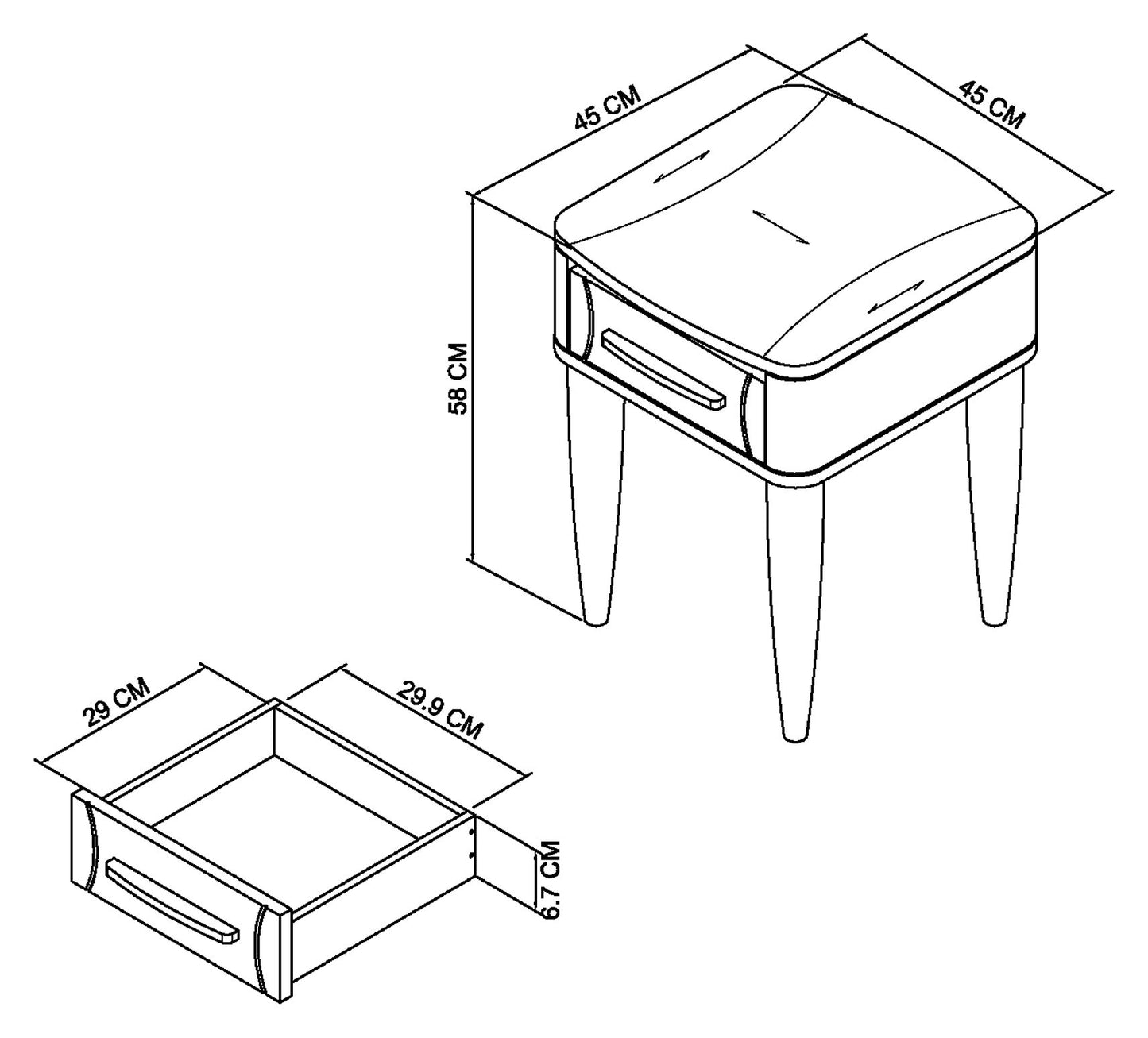 PRESTON LAMP TABLE