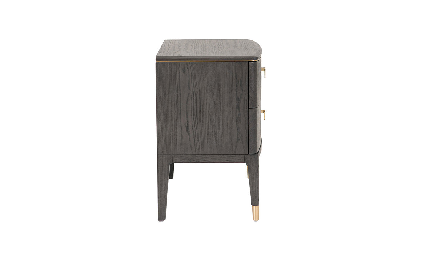 ROMA 2 DRAWER NIGHSTAND EBONY