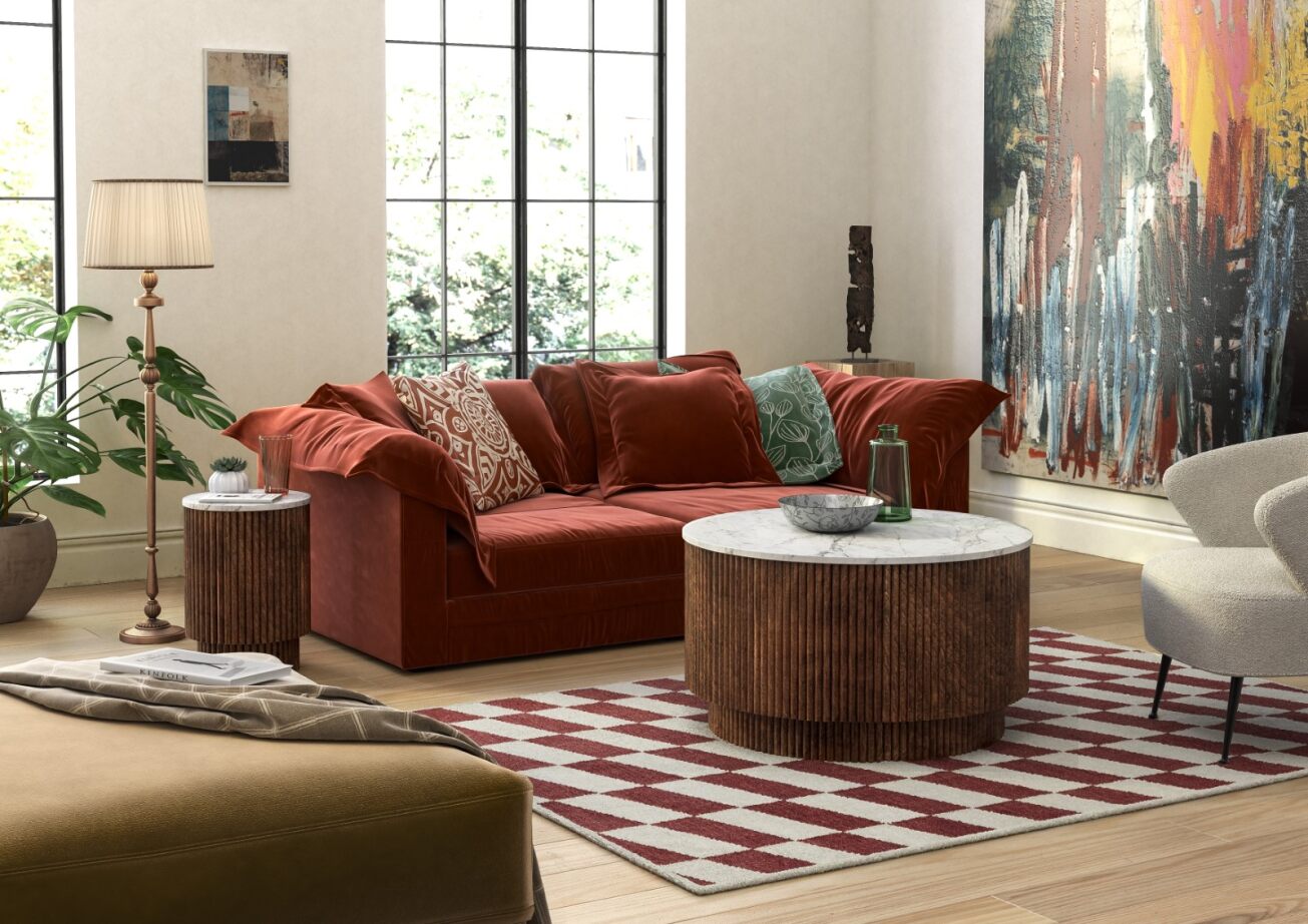 JAMIE 80CM ROUND COFFEE TABLE