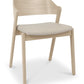 PRESTON PLY BACK DINING CHAIR - IVORY BONDED LEATHER