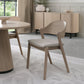 PRESTON PLY BACK DINING CHAIR - IVORY BONDED LEATHER