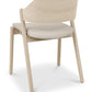 PRESTON PLY BACK DINING CHAIR - IVORY BONDED LEATHER