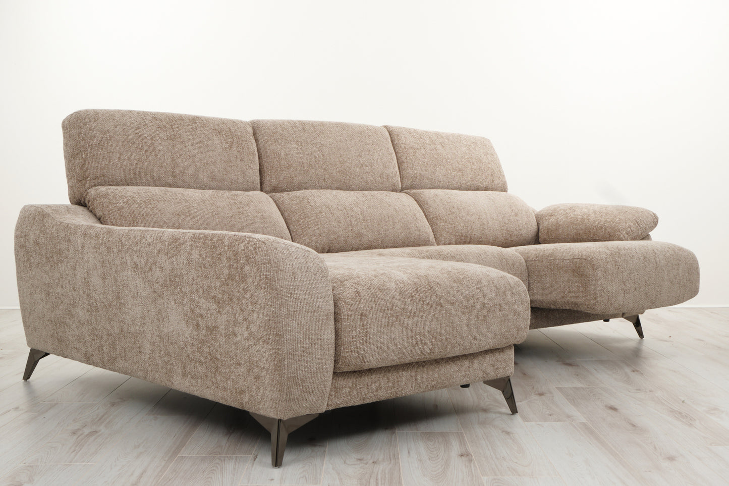 SANTANDER LARGE SOFA LEFT SIDE CHAISE WITH DUAL SLIDE SEATS