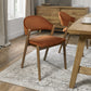 SATURN UPHOLSTERED CHAIR - RUST VELVET