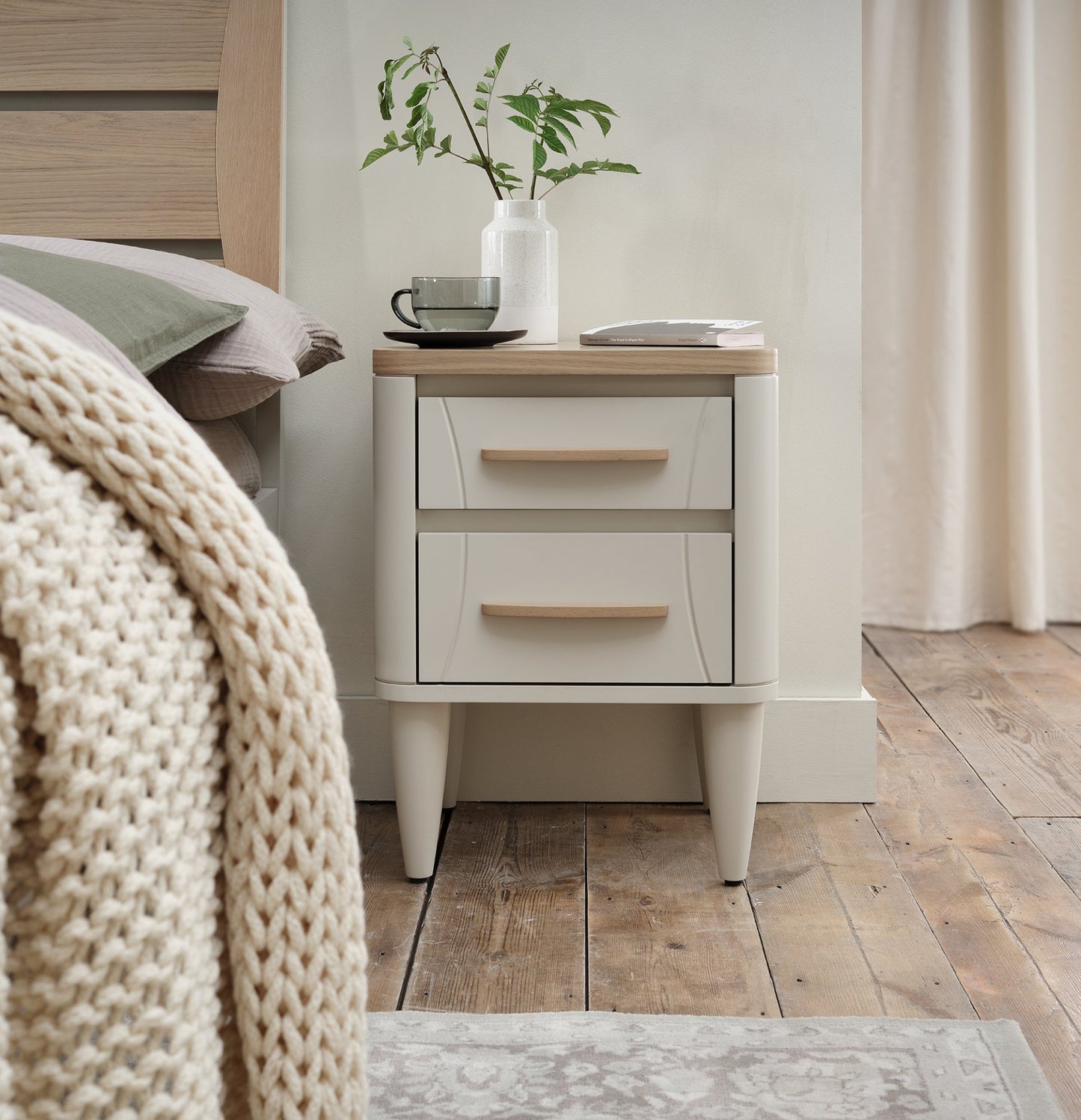 PRESTON 2 DRAWER NIGHTSTAND