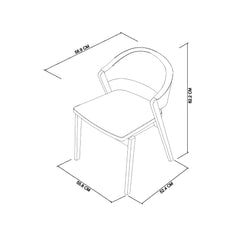 SATURN UPHOLSTERED CHAIR - RUST VELVET