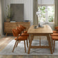 SATURN UPHOLSTERED CHAIR - RUST VELVET