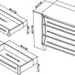 PRESTON 3 DRAWER WIDE CHEST