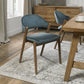 SATURN UPHOLSTERED CHAIR - AZURE VELVET