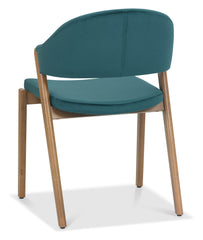 SATURN UPHOLSTERED CHAIR - AZURE VELVET