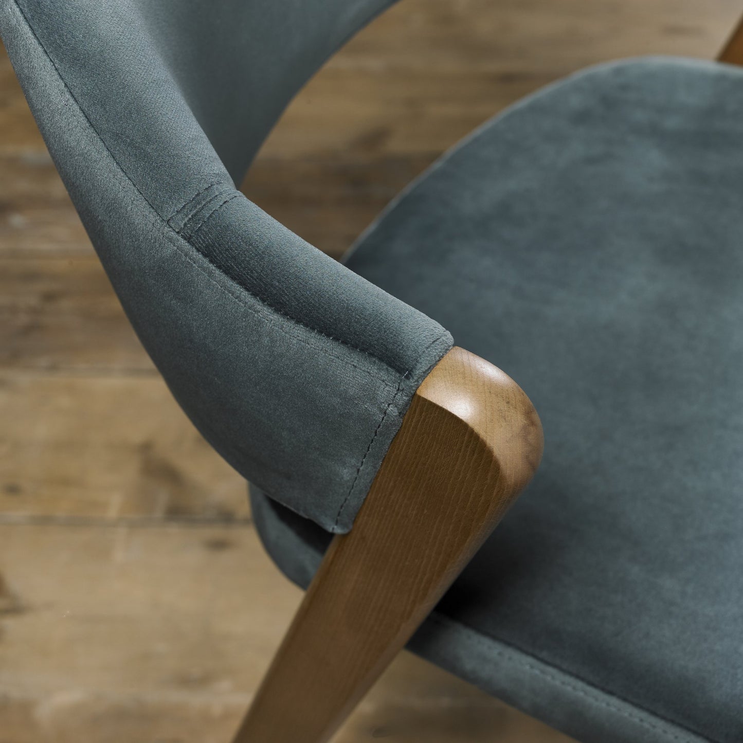 SATURN UPHOLSTERED CHAIR - AZURE VELVET