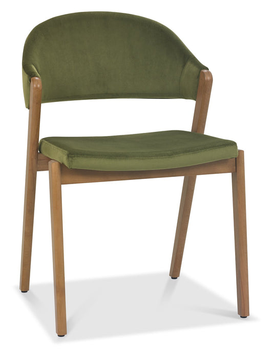 SATURN UPHOLSTERED CHAIR - CEDAR VELVET