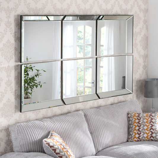 WALLIS 6 PANEL MIRROR