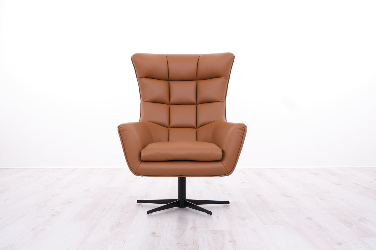 JACOB LEATHER SWIVEL CHAIR