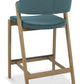 SATURN UPHOLSTERED BAR STOOL - AZURE VELVET