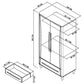 PRESTON DOUBLE WARDROBE