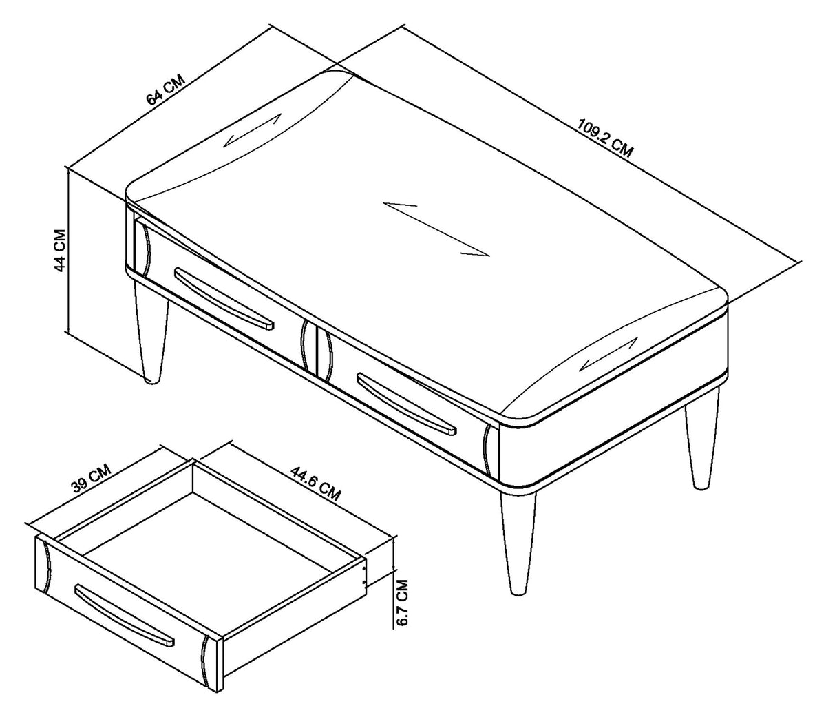 PRESTON COFFEE TABLE