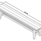SATURN LARGE BENCH