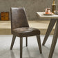 BENNETT UPHOLSTERED CHAIR - BROWN BONDED LEATHER