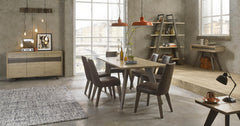 BENNETT UPHOLSTERED CHAIR - BROWN BONDED LEATHER
