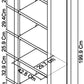 JOSHUA NARROW BOOKCASE