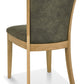 LEONA UPHOLSTERED CHAIR - MOCHA FABRIC