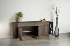 COLLUM 3 DOOR 3 DRAWER WALNUT DRAWER SIDEBOARD