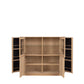 COLLUM HIGHBOARD 2 DOORS & 2 GLASS DOORS WITH LIGHTS