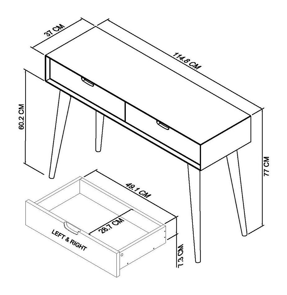 ODENSE CONSOLE TABLE WITH DRAWERS