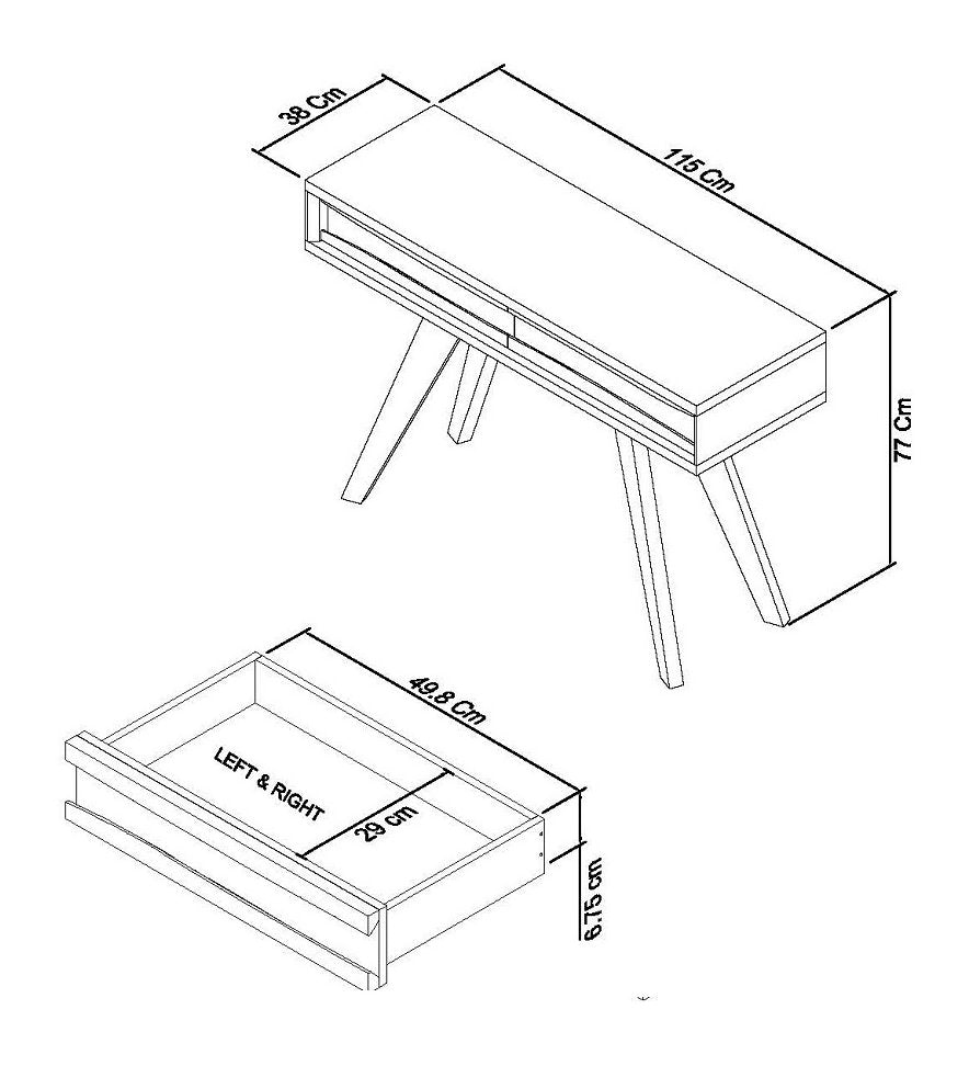 BENNETT CONSOLE TABLE WITH DRAWERS