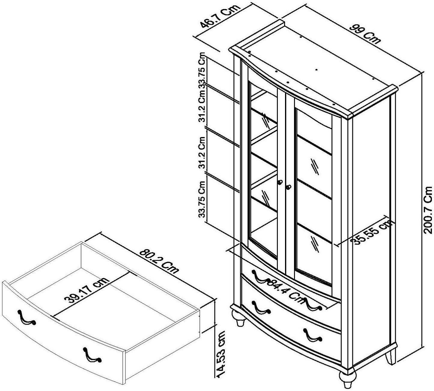 PHUKET DISPLAY CABINET