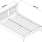 RHODES 135CM BEDSTEAD