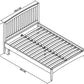 GUIA 135CM SPINDLE LOW FOOTEND BEDSTEAD