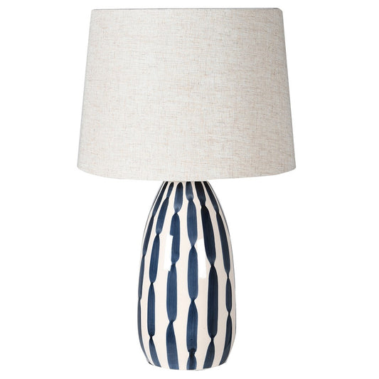 COACH INDIGO CHROME HAND PAINTED LAMP