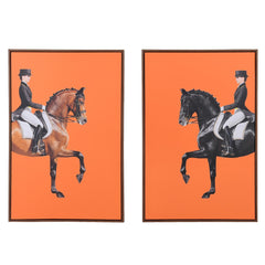 CHESTER HORSES SET OF 2 PICTURES