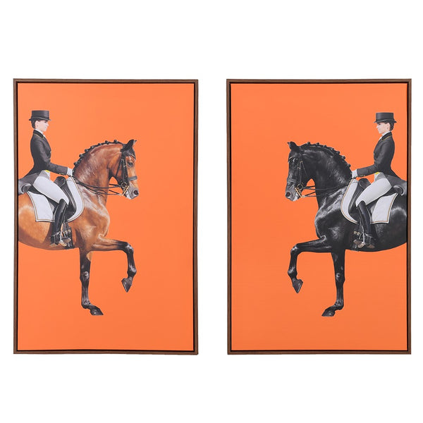 CHESTER HORSES SET OF 2 PICTURES