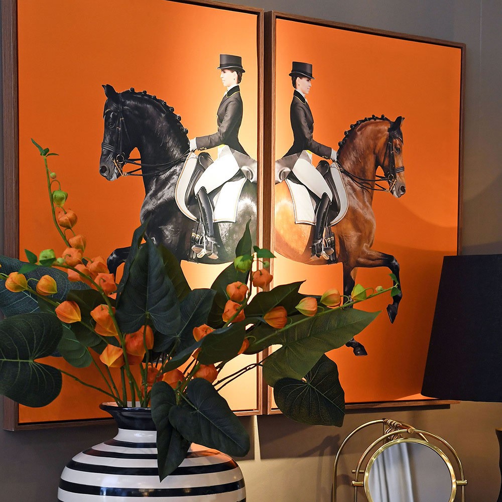 CHESTER HORSES SET OF 2 PICTURES