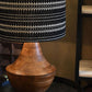 BATH  WOOD HANDWOWEN LAMP