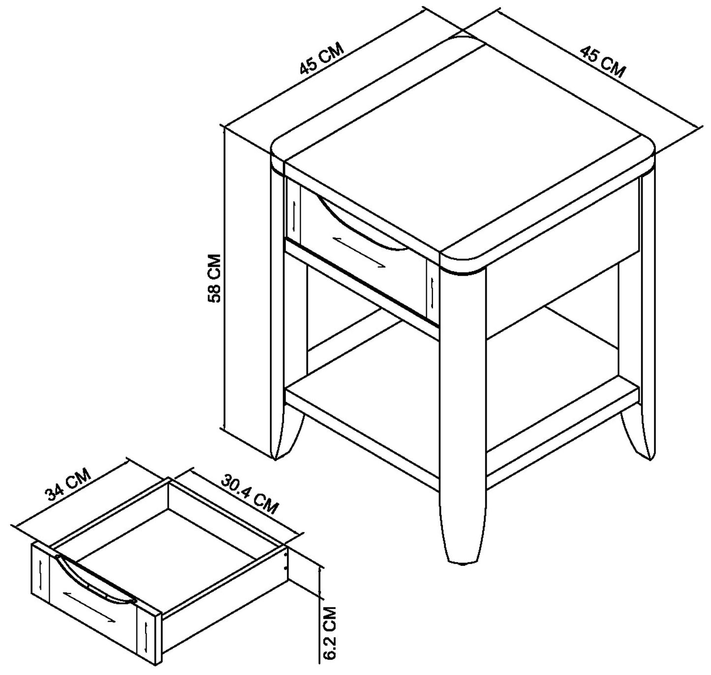 LEONA LAMP TABLE