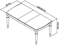 PHUKET 6-8 EXTENSION DINING TABLE