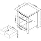 RHODES 1 DRAWER NIGHTSTAND