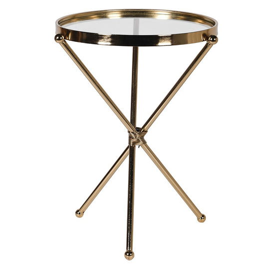 SALLY GOLD LAMP TABLE