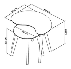 ODENSE NEST OF TABLES