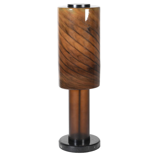 TOWER BROWN MARBLE LAMP