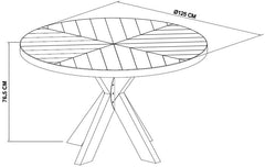MARLAY CIRCULAR DINING TABLE